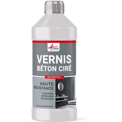 ARCANE INDUSTRIES Vernis bi composant béton ciré - HAUTE RESISTANCE - HIGHPROTECT - 5 m² Gris - Publicité ARCANE INDUSTRIES Vernis bi composant béton ciré - HAUTE RESISTANCE - HIGHPROTECT - 5 m² Gris - Publicité