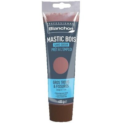 BLANCHON Mastic bois prêt à lemploi - Bois exotique - 400g Bois Exotique Marron - Publicité BLANCHON Mastic bois prêt à lemploi - Bois exotique - 400g Bois Exotique Marron - Publicité
