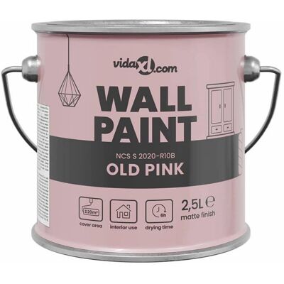 Peinture murale intérieure - vidaXL - 25 l - Rose - Surface lavable - Formule à base deau - Excellente couverture Rose - Publicité Peinture murale intérieure - vidaXL - 25 l - Rose - Surface lavable - Formule à base deau - Excellente couverture Rose - Publicité