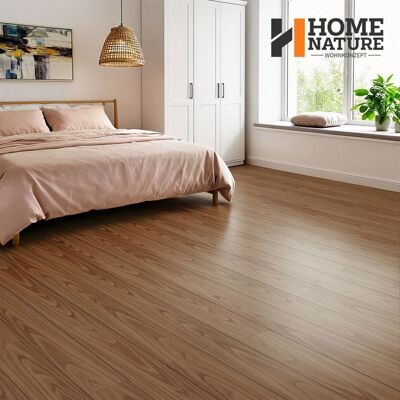 HOME NATURE WOHNKONZEPT Dalles de sol PVC - Grain de Bois Foncé - Autocollantes - Imperméables - 502 m² Jaune - Publicité HOME NATURE WOHNKONZEPT Dalles de sol PVC - Grain de Bois Foncé - Autocollantes - Imperméables - 502 m² Jaune - Publicité