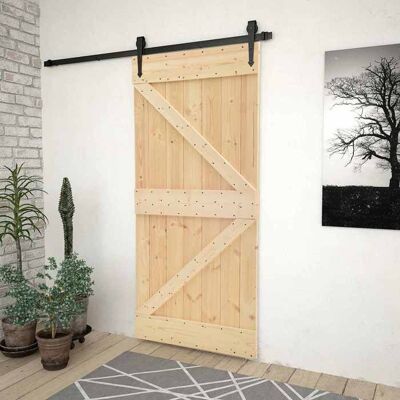 vidaXL Porte NARVIK Naturel 90 x 210 cm Bois de pin massif 351043 Beige - Publicité vidaXL Porte NARVIK Naturel 90 x 210 cm Bois de pin massif 351043 Beige - Publicité