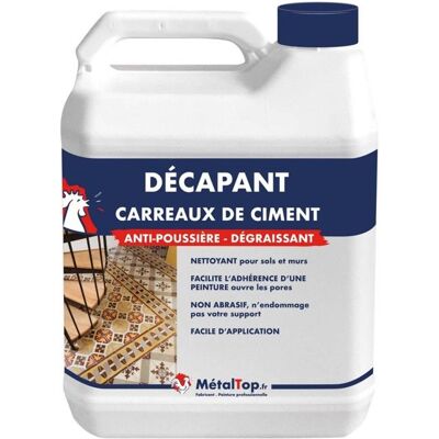Decapant Carreaux De Ciment - 1 Kg - Metaltop - Incolore - Publicité Decapant Carreaux De Ciment - 1 Kg - Metaltop - Incolore - Publicité