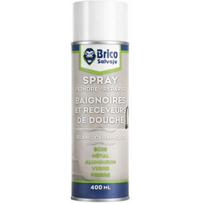 Peinture polyuréthane salle de bain - BRICOSALVAJE - Blanc Céramique - Brillant - 4L Blanc - Publicité Peinture polyuréthane salle de bain - BRICOSALVAJE - Blanc Céramique - Brillant - 4L Blanc - Publicité