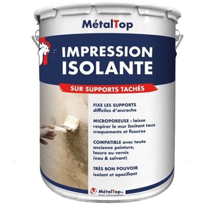Impression Isolante - Pot 1 L - Metaltop Blanc - Publicité Impression Isolante - Pot 1 L - Metaltop Blanc - Publicité