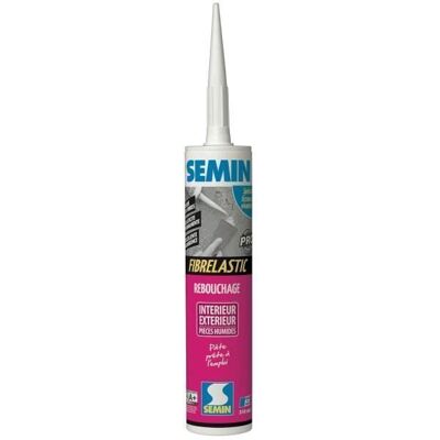 SEMIN Enduit de Rebouchage Élastique Fibrelastic à Base de Fibre de Verre pour Fissures Vivantes Intérieur-Extérieur Cartouche 310 ml - Publicité SEMIN Enduit de Rebouchage Élastique Fibrelastic à Base de Fibre de Verre pour Fissures Vivantes Intérieur-Extérieur Cartouche 310 ml - Publicité