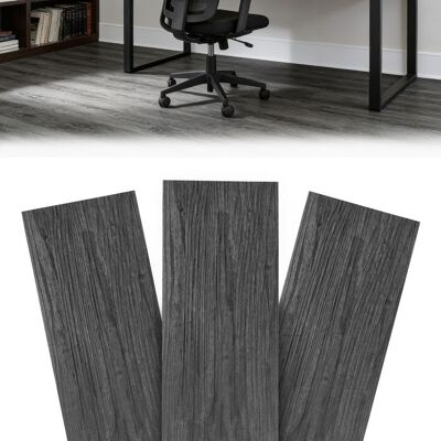 LEMONBEST Revêtement sol PVC autocollant Effet chêne gris - 36 dalles 1524 x 914 cm (5 m²) Marron - Publicité LEMONBEST Revêtement sol PVC autocollant Effet chêne gris - 36 dalles 1524 x 914 cm (5 m²) Marron - Publicité