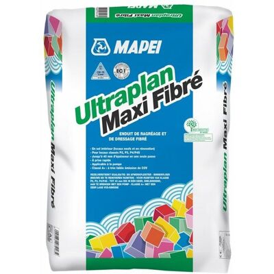 MAPEI Ragréage fibré à prise rapide (P4R FIBRE) ULTRAPLAN MAXI FIBRE - Sac de 25 Kg Gris - Publicité MAPEI Ragréage fibré à prise rapide (P4R FIBRE) ULTRAPLAN MAXI FIBRE - Sac de 25 Kg Gris - Publicité