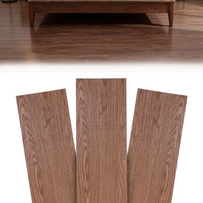 Revêtement sol PVC autocollant 36 dalles Effet chêne foncé 5 m² - 1524 x 914 cm (LEMONBEST) Marron - Publicité Revêtement sol PVC autocollant 36 dalles Effet chêne foncé 5 m² - 1524 x 914 cm (LEMONBEST) Marron - Publicité
