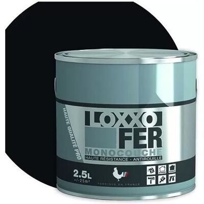 Peinture Fer antirouille glycéro 0.5L - LOXXO - Brillant - Intérieur - Meuble Noir - Publicité Peinture Fer antirouille glycéro 0.5L - LOXXO - Brillant - Intérieur - Meuble Noir - Publicité