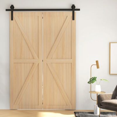 Generic 152 5 CM Quincaillerie de porte coulissante pliante kit de rails de porte de grange coulissante en acier pour 2 portes Beige - Publicité Generic 152 5 CM Quincaillerie de porte coulissante pliante kit de rails de porte de grange coulissante en acier pour 2 portes Beige - Publicité