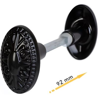 Bouton double fonte 92 mm avec carré 6 mm en aluminium noir modèle DECOR Klose Besser Noir - Publicité Bouton double fonte 92 mm avec carré 6 mm en aluminium noir modèle DECOR Klose Besser Noir - Publicité