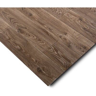 KARAT Sols vinyles en rouleau sur mesure Design bois pierre & carrelage Chêne Raymond 4 100 x 150 cm Marron - Publicité KARAT Sols vinyles en rouleau sur mesure Design bois pierre & carrelage Chêne Raymond 4 100 x 150 cm Marron - Publicité