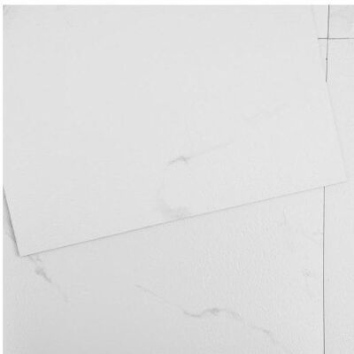 VEVOR Dalles de sol en vinyle auto-adhésives texture marbre blanc 305 x 305 x 1 5 mm lot de 50 pour cuisine et salle de bain Blanc - Publicité VEVOR Dalles de sol en vinyle auto-adhésives texture marbre blanc 305 x 305 x 1 5 mm lot de 50 pour cuisine et salle de bain Blanc - Publicité