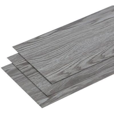 HOME NATURE WOHNKONZEPT Dalles autocollantes en PVC - Imitation bois - Gris foncé - 502 m² (36 pcs) - Imperméables Gris - Publicité HOME NATURE WOHNKONZEPT Dalles autocollantes en PVC - Imitation bois - Gris foncé - 502 m² (36 pcs) - Imperméables Gris - Publicité