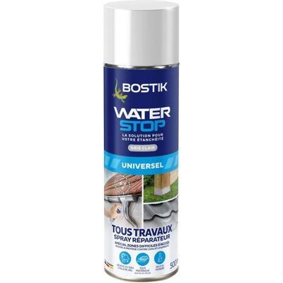 Spray d'étanchéité Bostik - Gris Clair - 500 ML - Imperméable... Publicité Spray d'étanchéité Bostik - Gris Clair - 500 ML - Imperméable... Publicité