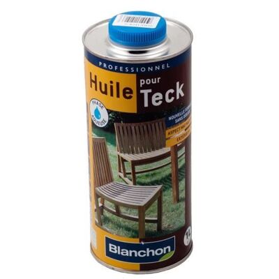 Huile mate pour teck Blanchon - 1L - Publicité Huile mate pour teck Blanchon - 1L - Publicité
