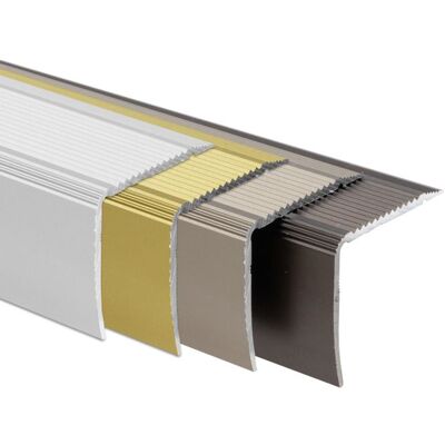 KARAT Profilé descalier auto-adhésive Integral Forme: L35 x 30 mm Longueur: 100 cm Argent Gris - Publicité KARAT Profilé descalier auto-adhésive Integral Forme: L35 x 30 mm Longueur: 100 cm Argent Gris - Publicité