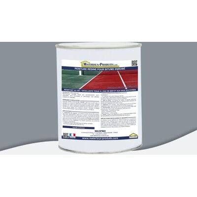 MATERIAUX-PRODUITS.COM Peinture résine pour bitume enrobé Pot de 1 Kg Gris RAL 240 60 05 - DECOB10 - MATPRO Gris - Publicité MATERIAUX-PRODUITS.COM Peinture résine pour bitume enrobé Pot de 1 Kg Gris RAL 240 60 05 - DECOB10 - MATPRO Gris - Publicité