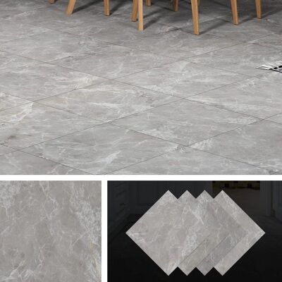 Dalles vinyle adhésives Livelynine 30x30 cm lot de 16 pièces 144 m² PVC gris marbre 016 cm pose adhésive pour cuisine salle de Gris - Publicité Dalles vinyle adhésives Livelynine 30x30 cm lot de 16 pièces 144 m² PVC gris marbre 016 cm pose adhésive pour cuisine salle de Gris - Publicité