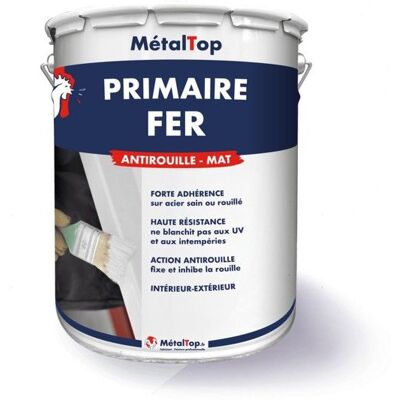 Primaire Fer - Pot 1 L - Metaltop - 9010 - Blanc pur Blanc - Publicité Primaire Fer - Pot 1 L - Metaltop - 9010 - Blanc pur Blanc - Publicité