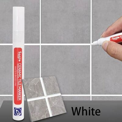 LC FRANCE Marqueur Rénovation Joints Carrelage Blanc Lot de 2 – Stylo Réparateur Anti Taches Salle de Bain Cuisine Blanc - Publicité LC FRANCE Marqueur Rénovation Joints Carrelage Blanc Lot de 2 – Stylo Réparateur Anti Taches Salle de Bain Cuisine Blanc - Publicité