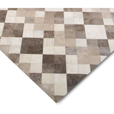KARAT Sols vinyles en rouleau sur mesure Design bois pierre & carrelage Toscana 2 200 x 100 cm Marron - Publicité KARAT Sols vinyles en rouleau sur mesure Design bois pierre & carrelage Toscana 2 200 x 100 cm Marron - Publicité