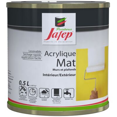 Peinture acrylique mate JAFEP jaune canari - Peinture - Publicité Peinture acrylique mate JAFEP jaune canari - Peinture - Publicité