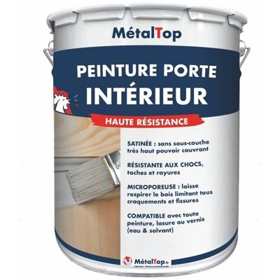 Peinture Porte Interieur - Pot 5 L - Metaltop - 6006 - Olive gris Gris - Publicité Peinture Porte Interieur - Pot 5 L - Metaltop - 6006 - Olive gris Gris - Publicité