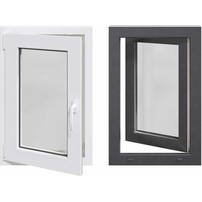 Fenêtre de cave - Fenêtre de sous-sol RISOR - vidaXL - PVC et verre - anthracite - 50 x 75 cm - inclinable 8828543 Gris - Publicité Fenêtre de cave - Fenêtre de sous-sol RISOR - vidaXL - PVC et verre - anthracite - 50 x 75 cm - inclinable 8828543 Gris - Publicité