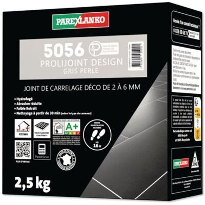 Joint carrelage PAREXLANKO 5056 Prolijoint Design - Gris Perle - 2 5 kg - L5056PERLE2.5 Gris - Publicité Joint carrelage PAREXLANKO 5056 Prolijoint Design - Gris Perle - 2 5 kg - L5056PERLE2.5 Gris - Publicité