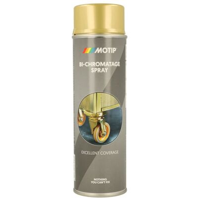 Motip - Tecnomat - Or - Nitrocellulose - Peinture en spray - Publicité Motip - Tecnomat - Or - Nitrocellulose - Peinture en spray - Publicité