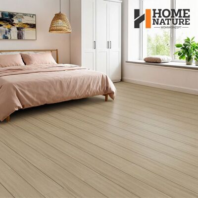 HOME NATURE WOHNKONZEPT Dalles autocollantes PVC - Grain de Bois Clair - Imperméables - 502 m² (36 pcs) - Imitation bois Jaune - Publicité HOME NATURE WOHNKONZEPT Dalles autocollantes PVC - Grain de Bois Clair - Imperméables - 502 m² (36 pcs) - Imitation bois Jaune - Publicité