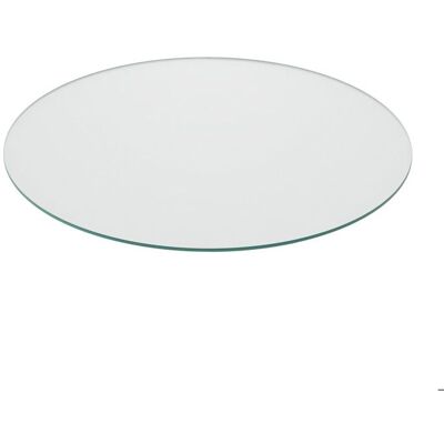 Relaxdays Plaque en verre de sécurité trempé pour table et cheminée ronde Ø 80 cm 8 mm dépaisseur transparente - Publicité Relaxdays Plaque en verre de sécurité trempé pour table et cheminée ronde Ø 80 cm 8 mm dépaisseur transparente - Publicité
