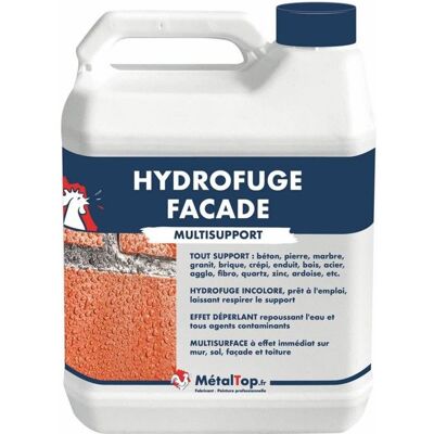 Hydrofuge Facade - Pot 5 L - Metaltop - Incolore Blanc - Publicité Hydrofuge Facade - Pot 5 L - Metaltop - Incolore Blanc - Publicité