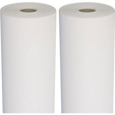 Lot de 2 toiles de verre pour murs et plafonds Semin Toile Eco T 023 - motif maille - rouleau de 50 m x 1 m Blanc - Publicité Lot de 2 toiles de verre pour murs et plafonds Semin Toile Eco T 023 - motif maille - rouleau de 50 m x 1 m Blanc - Publicité