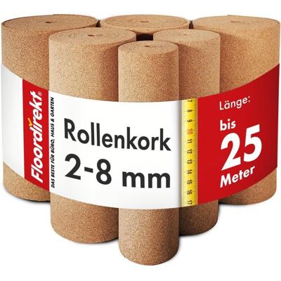 KARAT Rouleau isolant thermique et acoustique liège mur / sol 5 mm dépaisseur 100 x 200 cm Marron - Publicité KARAT Rouleau isolant thermique et acoustique liège mur / sol 5 mm dépaisseur 100 x 200 cm Marron - Publicité