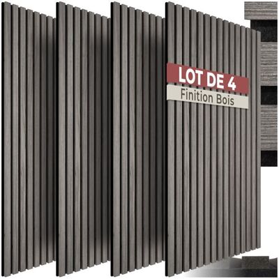 Panneaux acoustiques - TECTAKE - Panneaux disolation acoustique SONIC WALL III 3D feutre insonorisant - Chêne gris clair Gris - Publicité Panneaux acoustiques - TECTAKE - Panneaux disolation acoustique SONIC WALL III 3D feutre insonorisant - Chêne gris clair Gris - Publicité