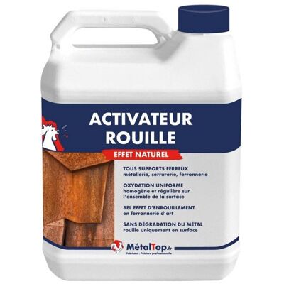 Activateur Rouille - 1 Kg - Metaltop - Incolore Blanc - Publicité Activateur Rouille - 1 Kg - Metaltop - Incolore Blanc - Publicité