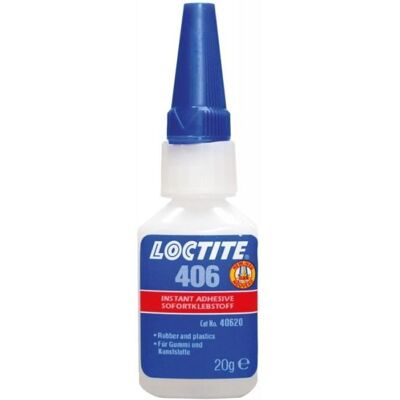 LOCTITE 406 20g FL Second adhésif liquide - 5010266007915 Blanc - Publicité LOCTITE 406 20g FL Second adhésif liquide - 5010266007915 Blanc - Publicité