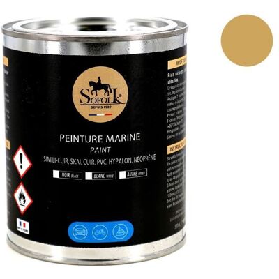 Sofolk - Leather Paint - Caramel Yellow - 500ml - Publicité Sofolk - Leather Paint - Caramel Yellow - 500ml - Publicité