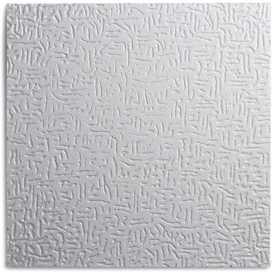 DECOSA Dalle de plafond Malaga - polystyrène - blanc - effet crépi - 50 x 50 cm - 8 sach. (=16 m2) Blanc - Publicité DECOSA Dalle de plafond Malaga - polystyrène - blanc - effet crépi - 50 x 50 cm - 8 sach. (=16 m2) Blanc - Publicité
