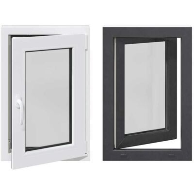 VIDAXL Fenêtre de Sous-Sol à Ouverture Basculante et Tournante RISOR Anthracite 60 x 80 cm en verre et PVC EU142379 Gris - Publicité VIDAXL Fenêtre de Sous-Sol à Ouverture Basculante et Tournante RISOR Anthracite 60 x 80 cm en verre et PVC EU142379 Gris - Publicité