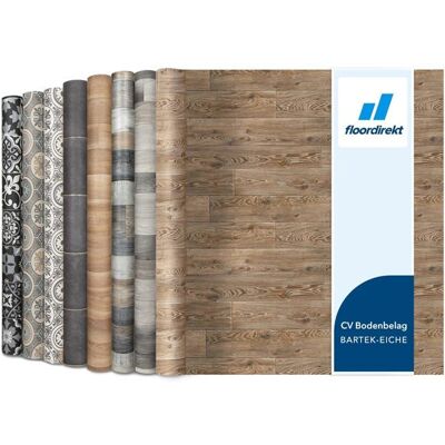 KARAT Sols vinyles en rouleau sur mesure Design bois pierre & carrelage Chêne Raymond 4 200 x 200 cm Marron - Publicité KARAT Sols vinyles en rouleau sur mesure Design bois pierre & carrelage Chêne Raymond 4 200 x 200 cm Marron - Publicité