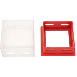SALUTUYA Boîtier dinterrupteur en plastique transparent Protecteur de commutateur à bouton-poussoir étanche bricolage serrure Rouge - Publicité SALUTUYA Boîtier dinterrupteur en plastique transparent Protecteur de commutateur à bouton-poussoir étanche bricolage serrure Rouge - Publicité