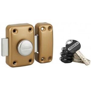 Verrou THIRARD - FEDERAL à bouton et cylindre à goupilles 45 mm - Haute protection pour portes dentrée - Publicité Verrou THIRARD - FEDERAL à bouton et cylindre à goupilles 45 mm - Haute protection pour portes dentrée - Publicité