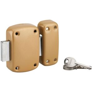 THIRARD - Verrou sans bouton Corvette pour porte de cave cylindre 40mm acier 3 clés époxy bronze - THIRARD - Publicité THIRARD - Verrou sans bouton Corvette pour porte de cave cylindre 40mm acier 3 clés époxy bronze - THIRARD - Publicité