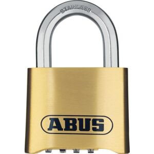 Cadenas à combinaison - ABUS - 180IB/50 B/DFNLI - Corps laiton forgé - Anse inox - Code numérique à quatre chiffres - Publicité Cadenas à combinaison - ABUS - 180IB/50 B/DFNLI - Corps laiton forgé - Anse inox - Code numérique à quatre chiffres - Publicité