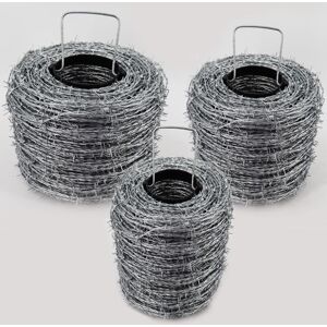 AQUAGART Fil de Fer Barbelé Zincé 400m - Clôture Animaux & Propriété - Publicité AQUAGART Fil de Fer Barbelé Zincé 400m - Clôture Animaux & Propriété - Publicité