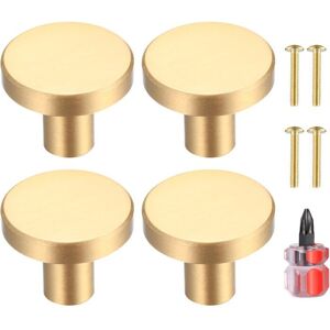 DOK 4 Poignées Porte Laiton Doré 25x20mm Bouton Tiroir Armoire Cuisine Commode Monotrou Jaune - Publicité DOK 4 Poignées Porte Laiton Doré 25x20mm Bouton Tiroir Armoire Cuisine Commode Monotrou Jaune - Publicité