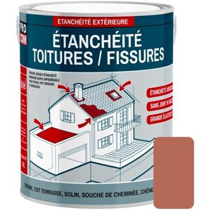 PROCOM Peinture résine détanchéité toiture réparation tuiles fissures anti fuites décore protège 2.5 litres Terre cuite Rouge - Publicité PROCOM Peinture résine détanchéité toiture réparation tuiles fissures anti fuites décore protège 2.5 litres Terre cuite Rouge - Publicité